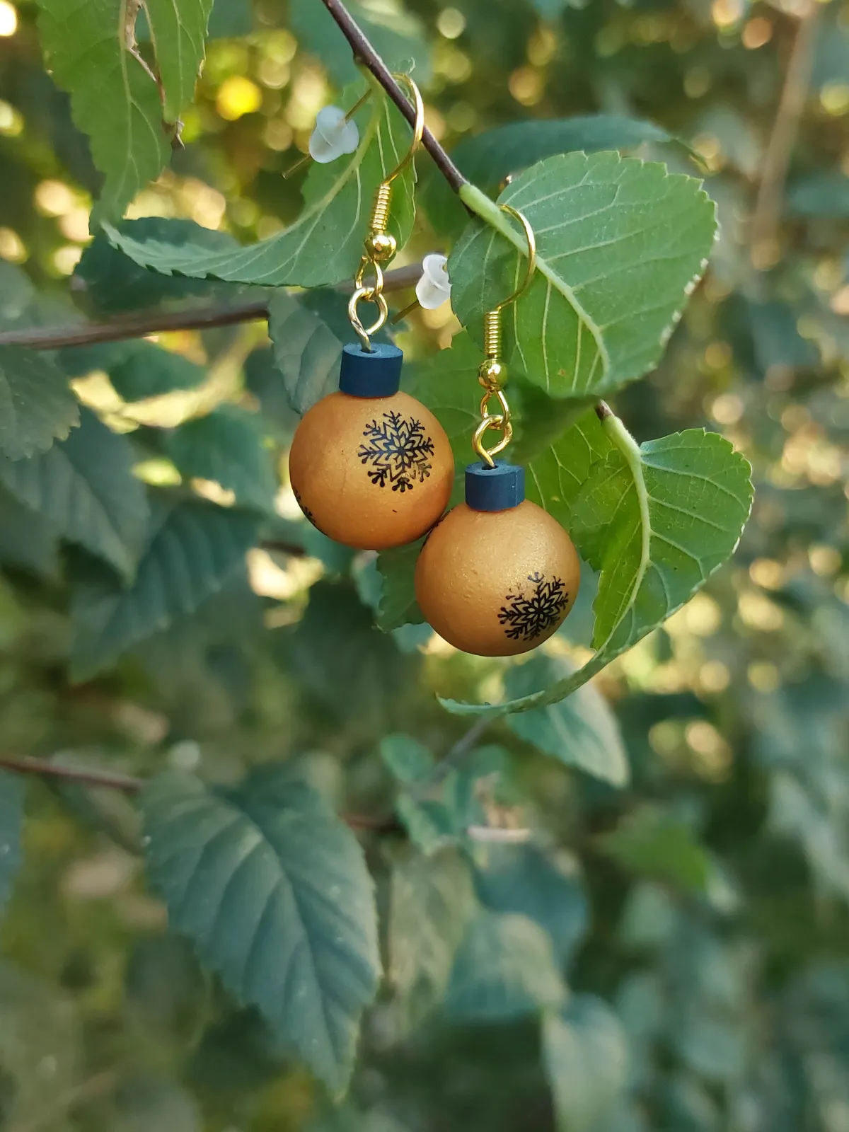 XMAS arany karácsonyi gömb