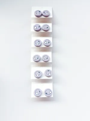 DOTS világoslila bedugós fülbevaló