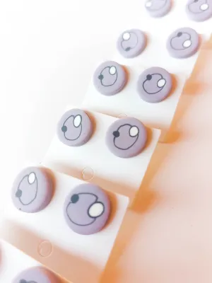 DOTS világoslila bedugós fülbevaló