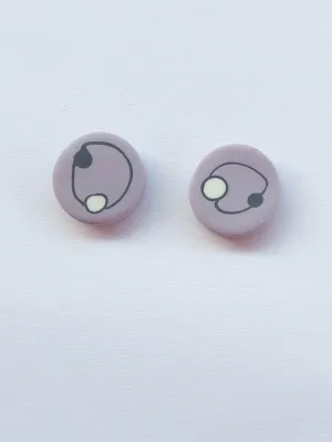 DOTS világoslila bedugós fülbevaló