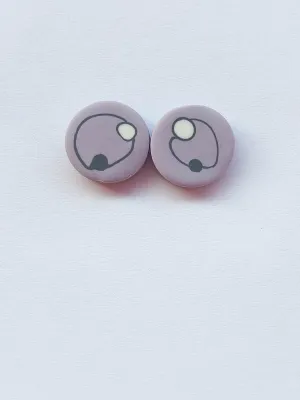 DOTS világoslila bedugós fülbevaló