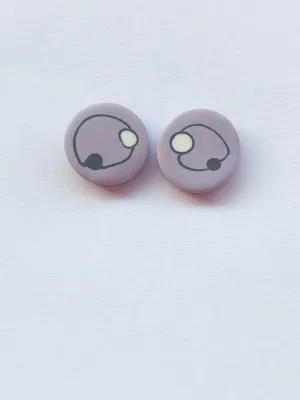 DOTS világoslila bedugós fülbevaló