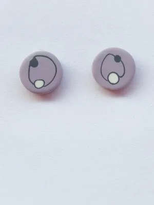 DOTS világoslila bedugós fülbevaló