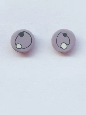 DOTS világoslila bedugós fülbevaló