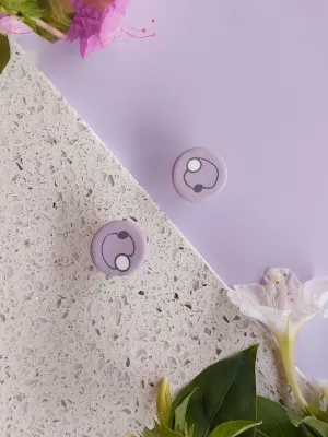 DOTS világoslila bedugós fülbevaló