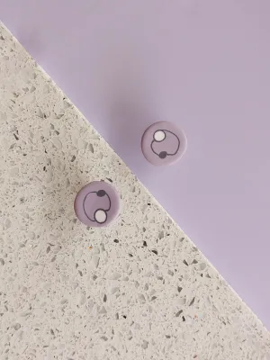 DOTS világoslila bedugós fülbevaló