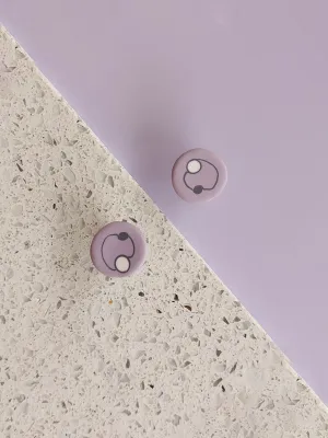 DOTS világoslila bedugós fülbevaló