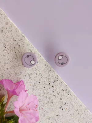 DOTS világoslila bedugós fülbevaló