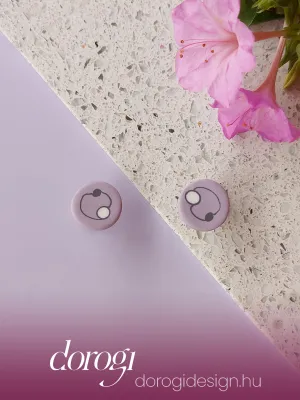 DOTS világoslila bedugós fülbevaló