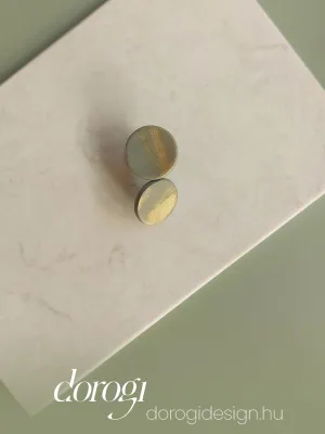 DOTS szürke arany bedugós fülbevaló