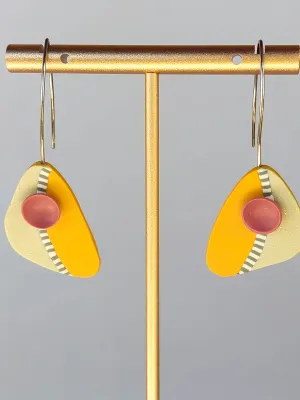 OCELLE sárga fülbevaló