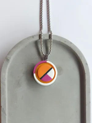 PLAY kinetikus nyaklánc - narancs-fehér-magenta