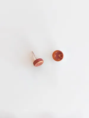 STRATA bordó sárga bedugós fülbevaló