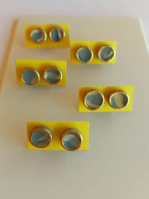 STRATA szürke arany szélű bedugós fülbevaló