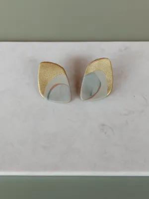 URBAN ECHO arany aszimetrikus bedugós fülbevaló