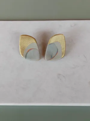 URBAN ECHO arany aszimetrikus bedugós fülbevaló