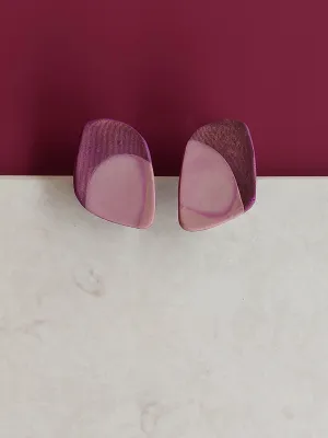 URBAN ECHO lila konvex bedugós fülbevaló