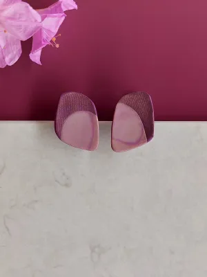 URBAN ECHO lila konvex bedugós fülbevaló