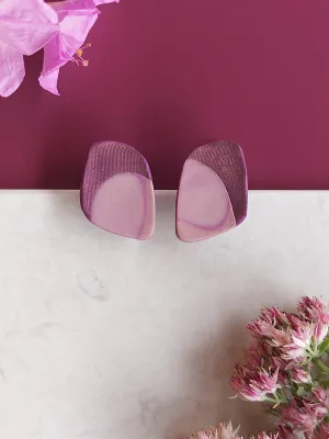 URBAN ECHO lila konvex bedugós fülbevaló