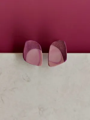 URBAN ECHO lila konvex bedugós fülbevaló