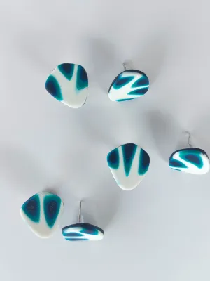 URBAN ECHO neon mintás bedugós fülbevaló