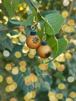 XMAS arany karácsonyi gömb