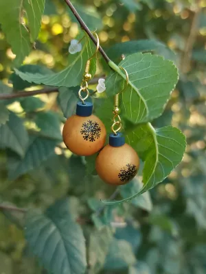 XMAS arany karácsonyi gömb