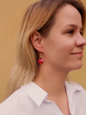 XMAS piros karácsonyi gömb