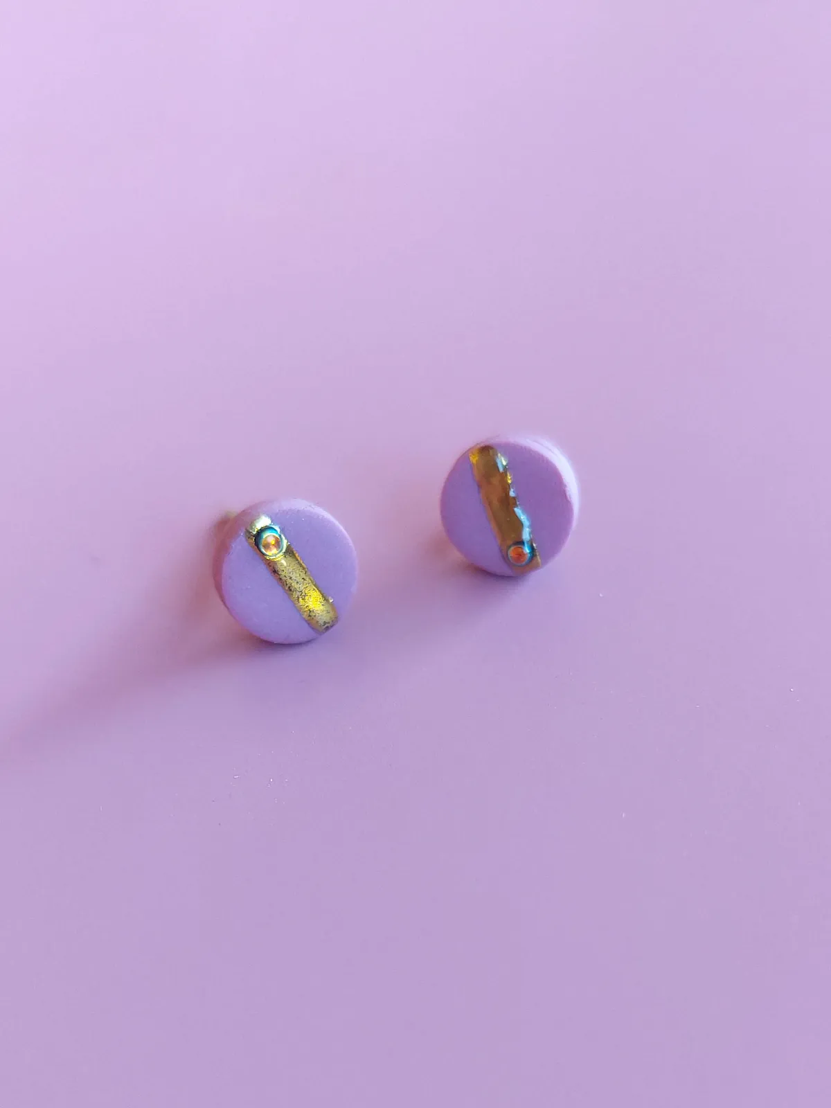 MINI rózsaszín bedugós fülbevaló