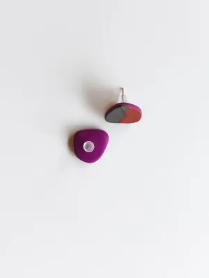 DOTS bronz és szürke bedugós fülbevaló