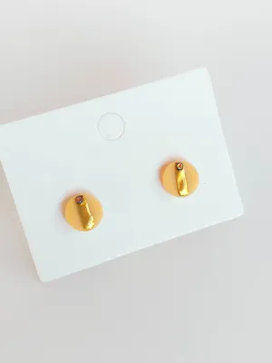 DOTS mályva színű bedugós fülbevaló