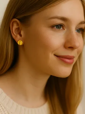 DOTS mályva színű bedugós fülbevaló