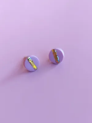 MINI rózsaszín bedugós fülbevaló