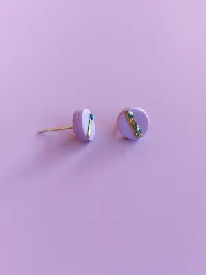 MINI rózsaszín bedugós fülbevaló