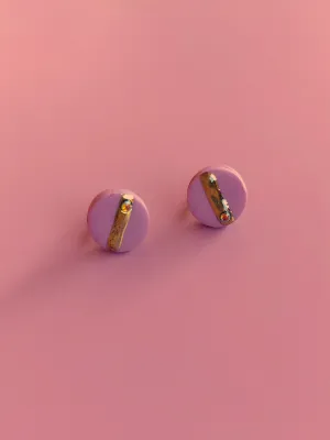 MINI rózsaszín bedugós fülbevaló