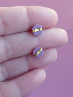 MINI rózsaszín bedugós fülbevaló