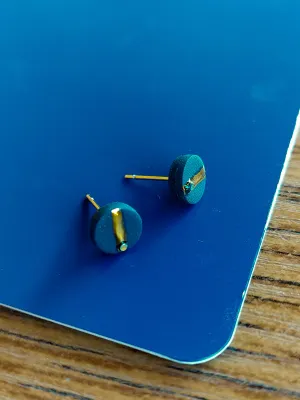 MINI sötétkék bedugós fülbevaló