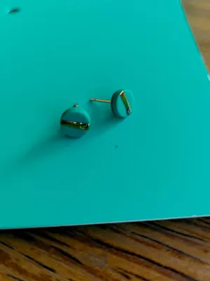 MINI petrokék bedugós fülbevaló