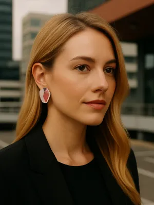 MOSAIC világos bedugós fülbevaló