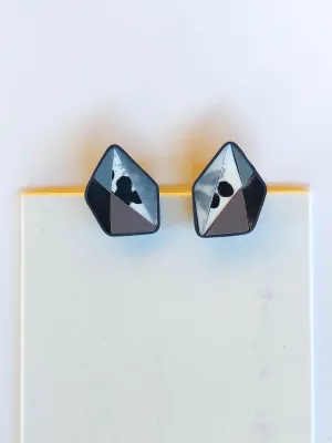 MOSAIC szürke és fehér fülbevaló