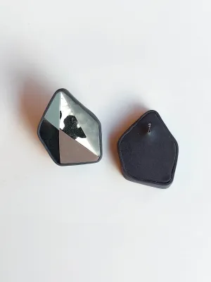 MOSAIC szürke és fehér fülbevaló