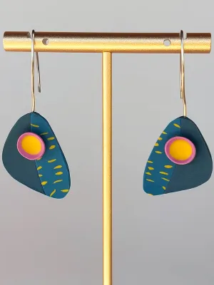 OCELLE petrolkék fülbevaló