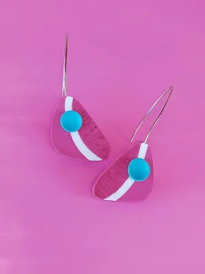 OCELLE magenta fülbevaló