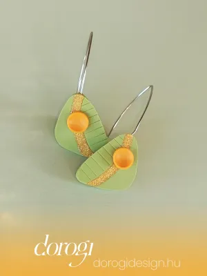 OCELLE pisztáciazöld fülbevaló