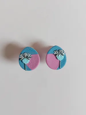 PIXIE kék bedugós fülbevaló