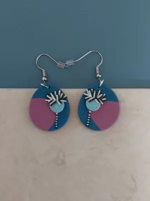 PIXIE kék lógós fülbevaló