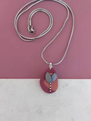 PIXIE bordó nyaklánc