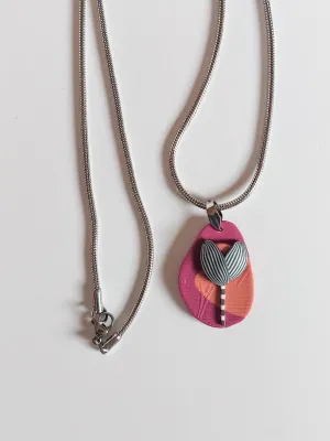 PIXIE bordó nyaklánc