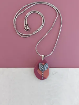 PIXIE bordó nyaklánc