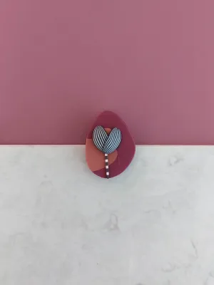 PIXIE bordó kitűző